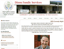 Tablet Screenshot of dixonfamilyservices.org